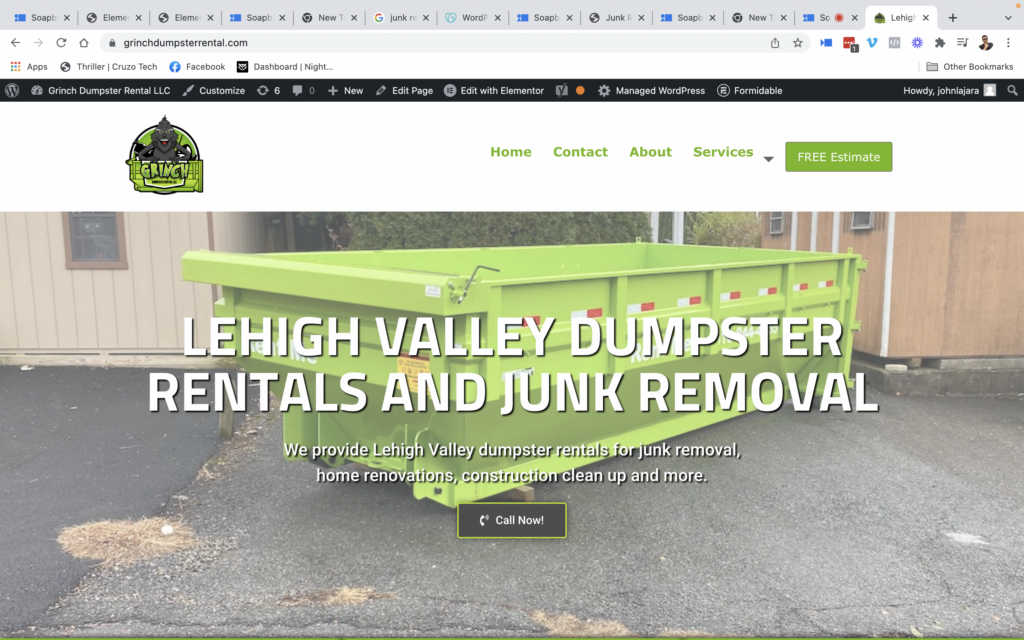 Junk Removal Website Design