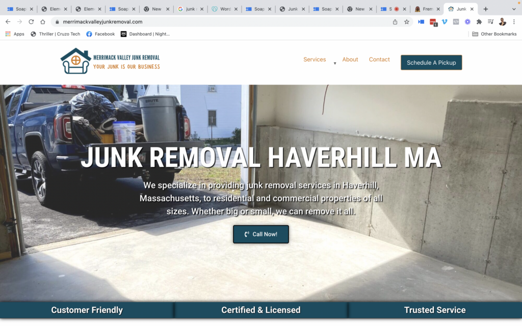 Website Design For Junk Removal